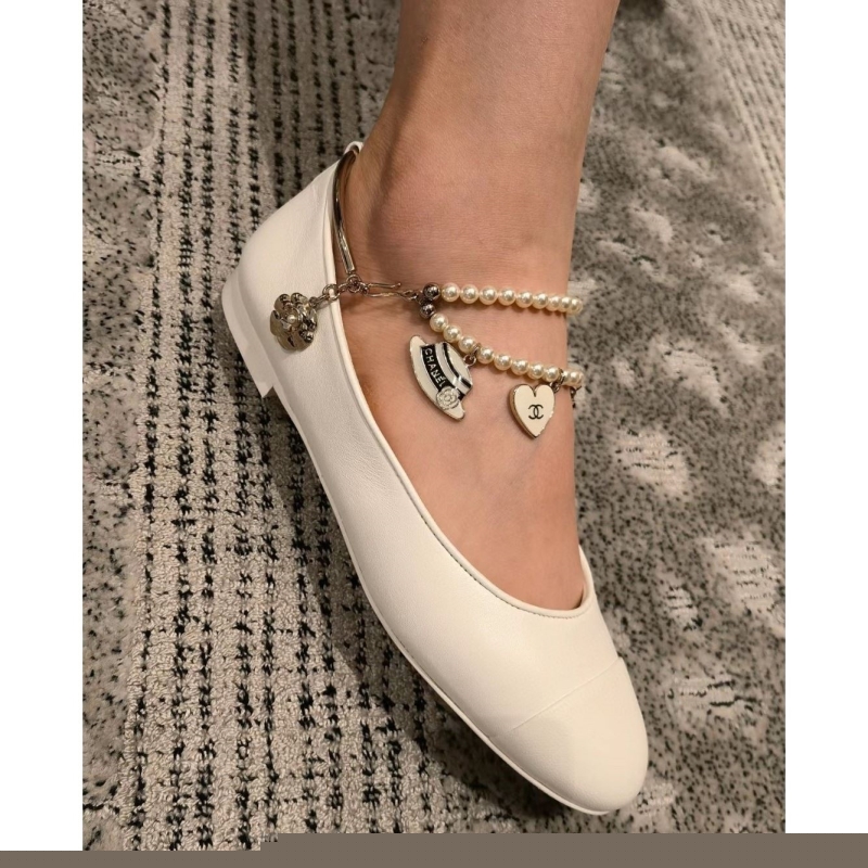 Ch*el leather shoes
